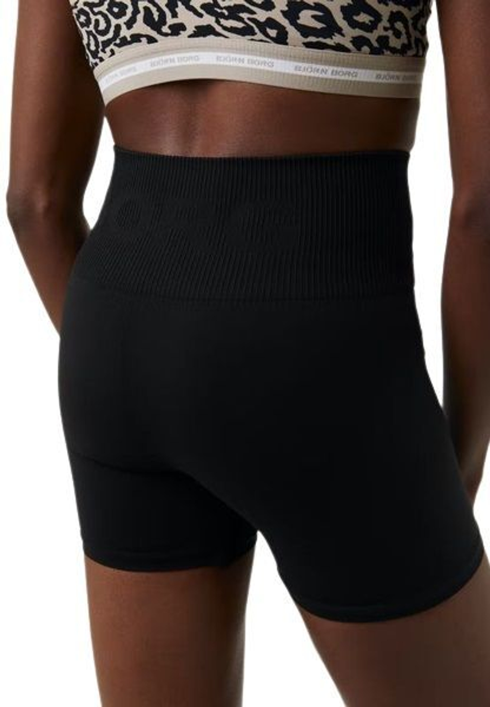 Женские Шорты теннисные Björn Borg Sthlm Seamless Light Shorts - черный