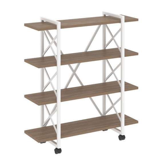 Лофт Стеллаж на колесных опорах-4 полки VR.L-MST.K-4.8V  1200*400*1334