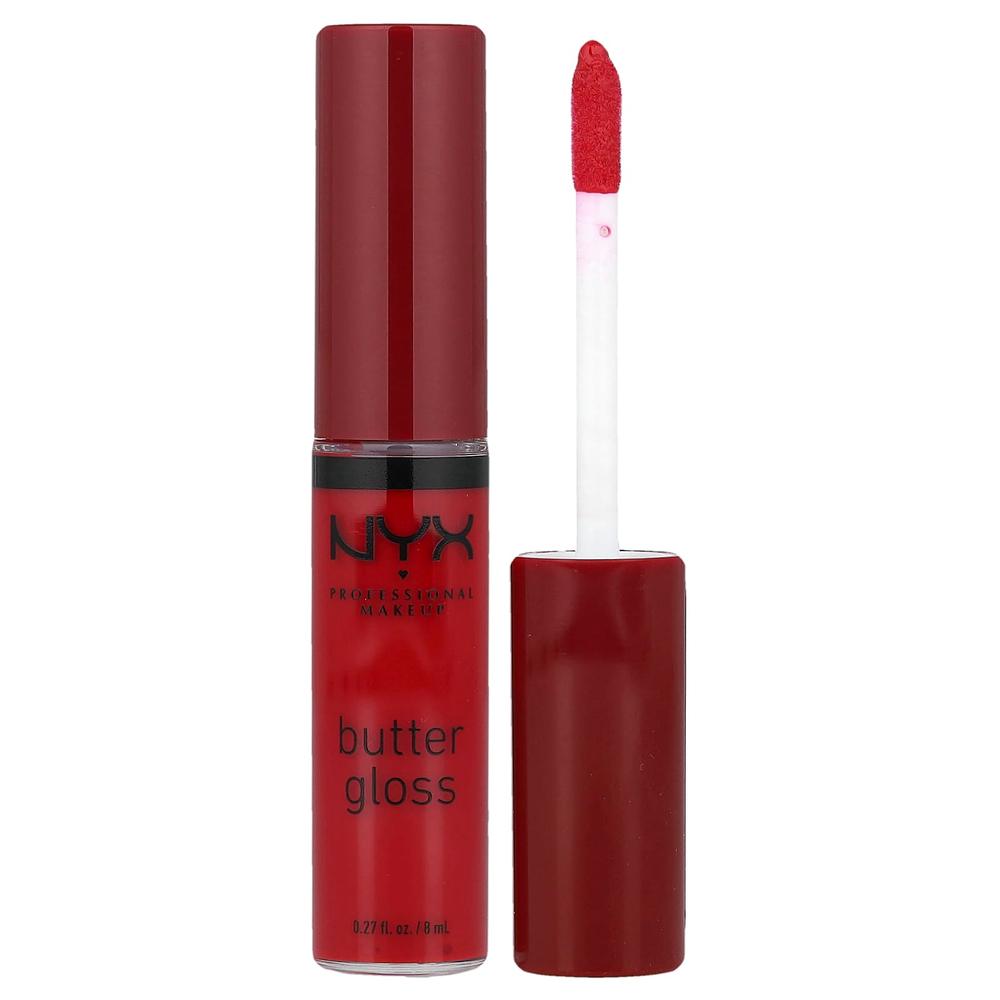 NYX Professional Makeup, Butter Gloss, блеск для губ, красный бархат 20, 8 мл (0,27 жидк. Унции)