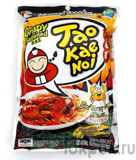 Снеки из морских водорослей со вкусом краба TAO KAE NOI, 32 гр
