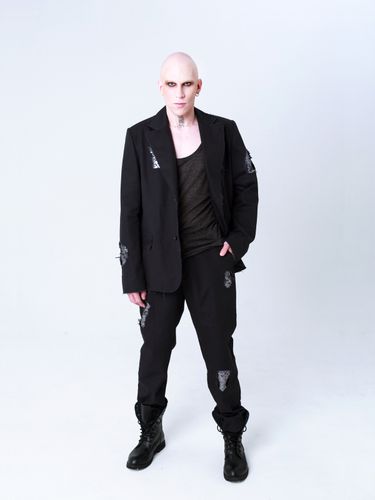 Пиджак "Бессмертный" с пайетками. Черный