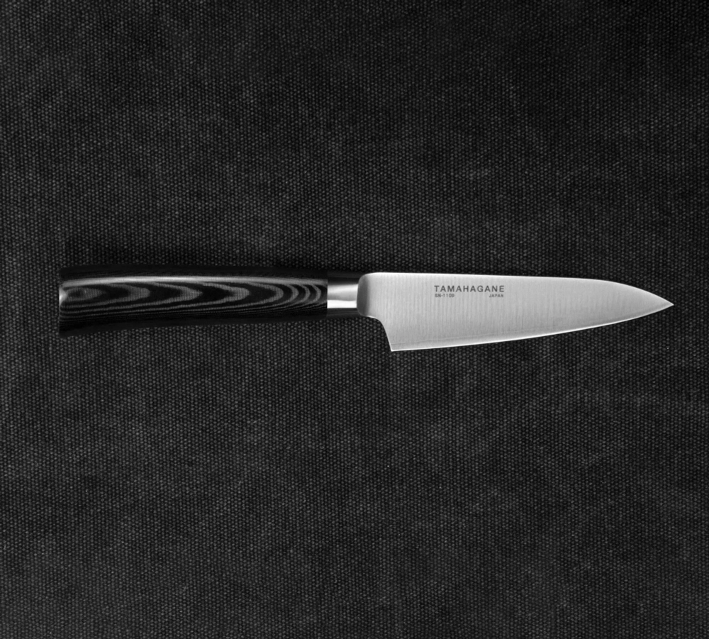 Tamahagane Нож для очистки кожицы SAN Black 9 см.