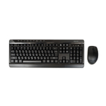 Клавиатура + мышь беспроводная KLIKS 301KMW, 1000dpi, черный, Retail, мембранная, радиоканал (LW-301KMW)
