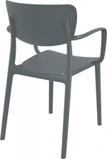 Кресло пластиковое Siesta Contract Loft, темно-серый