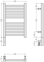 Сунержа Модус 3.0 500x300 МЭМ левый