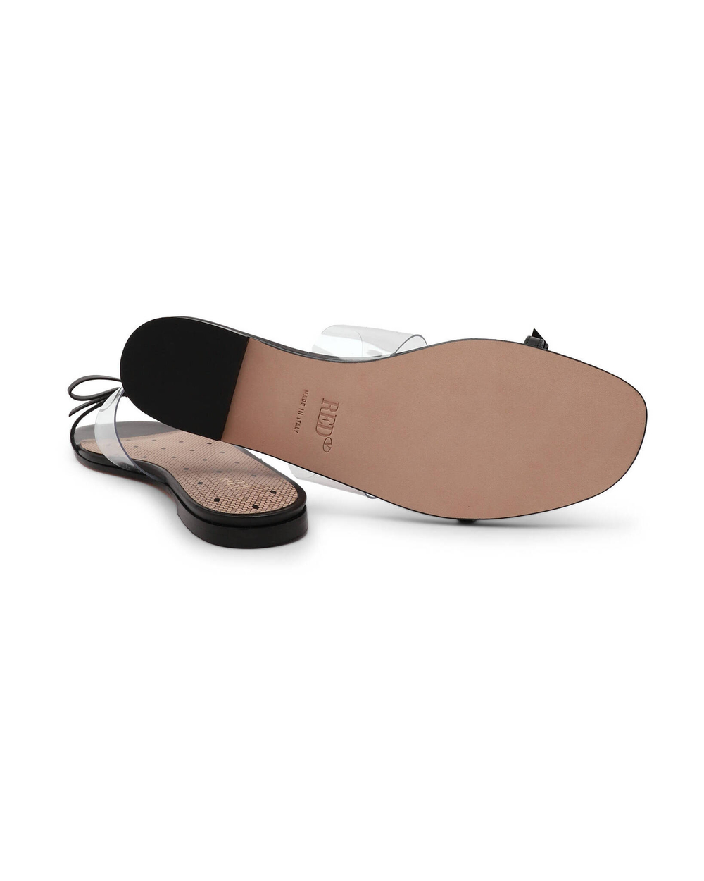 Кожаные шлепанцы Red Valentino - черный(2Q2S0D93SIA)