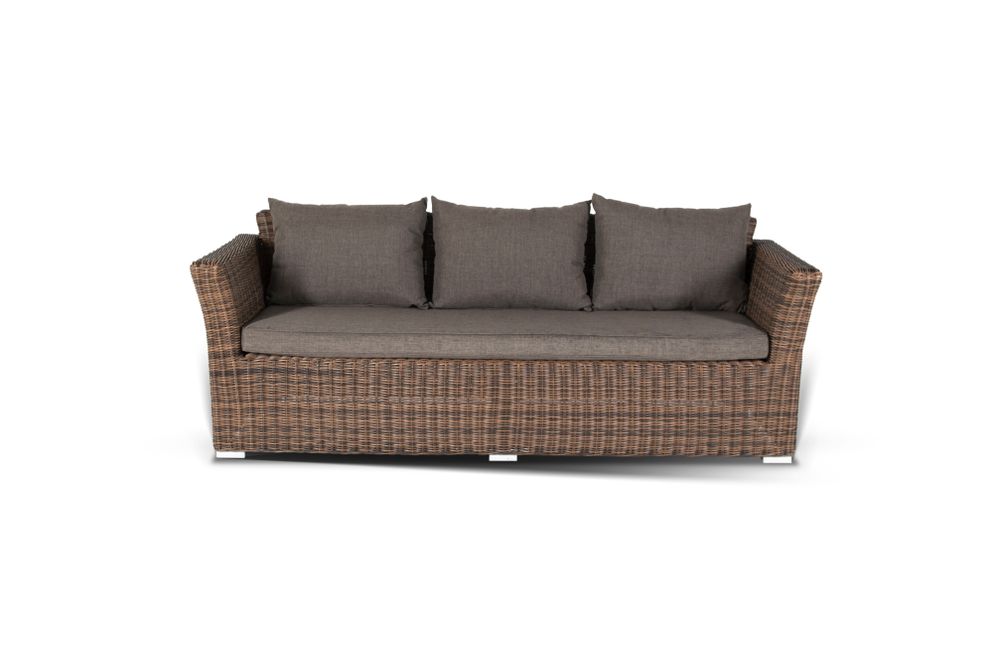 "Капучино Дабл" лаунж-зона из искусственного ротанга, цвет коричневый