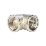 Отвод 90° с внутренней резьбой STOUT SFT 0014 - 1" (для стальных труб, латунь никелированная)