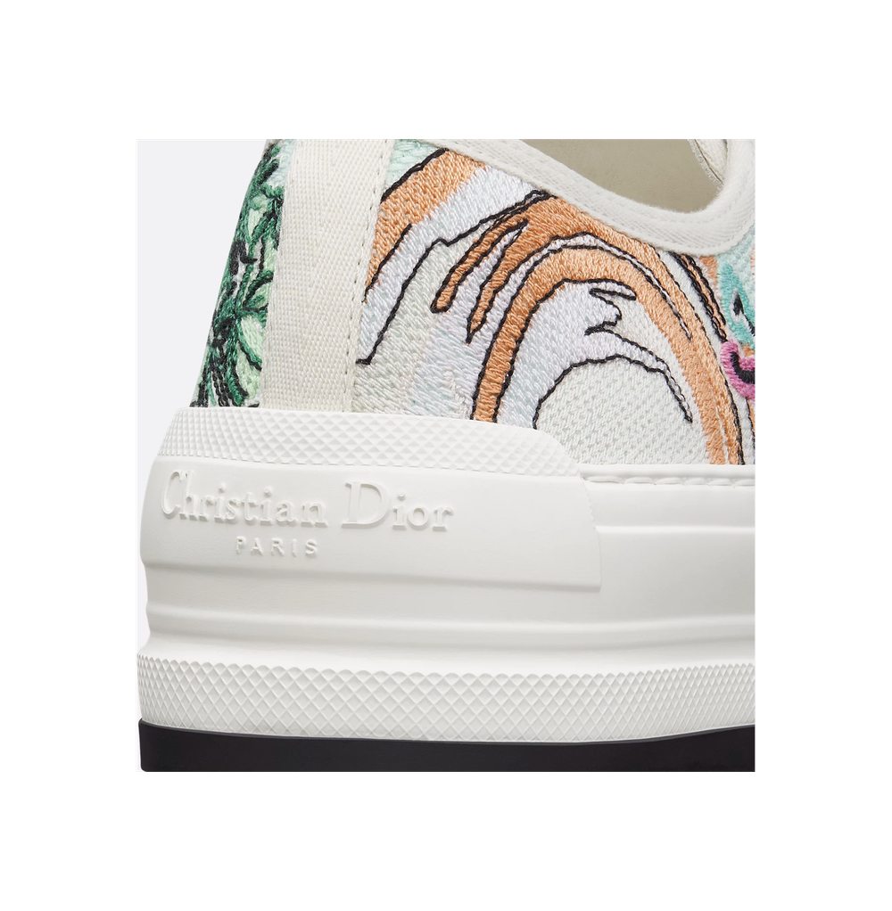 Женские кеды Dior Walk’n’Dior Souvenir с вышивкой на платформе