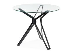 Стеклянный стол Roko 80х75 black