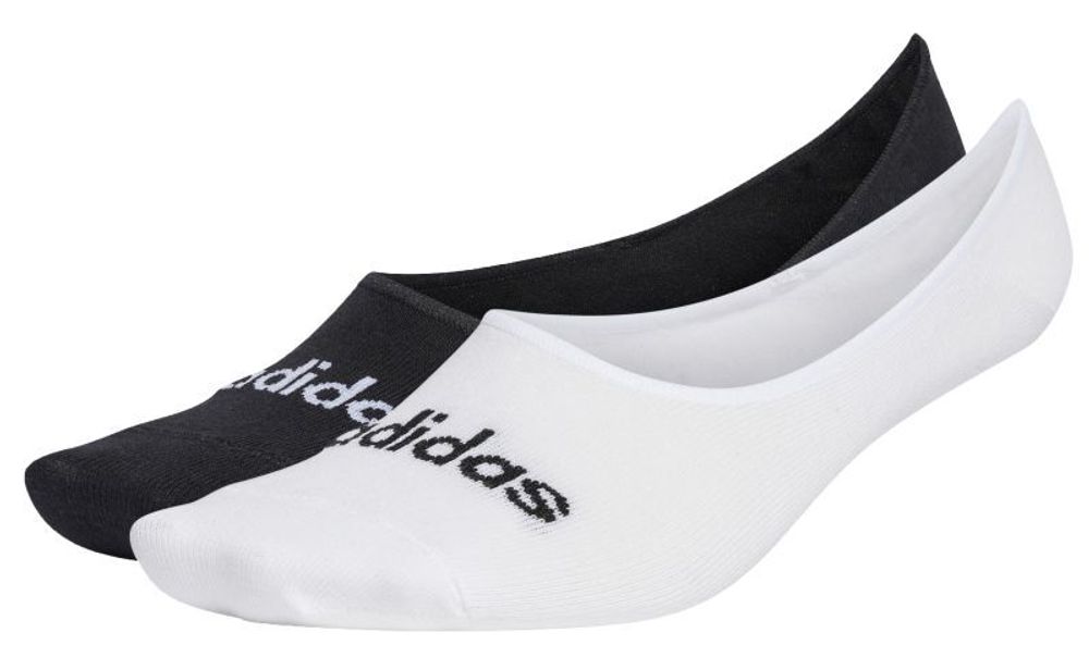 Теннисные носки Adidas Thin Linear Ballerina Socks 2P - white/black