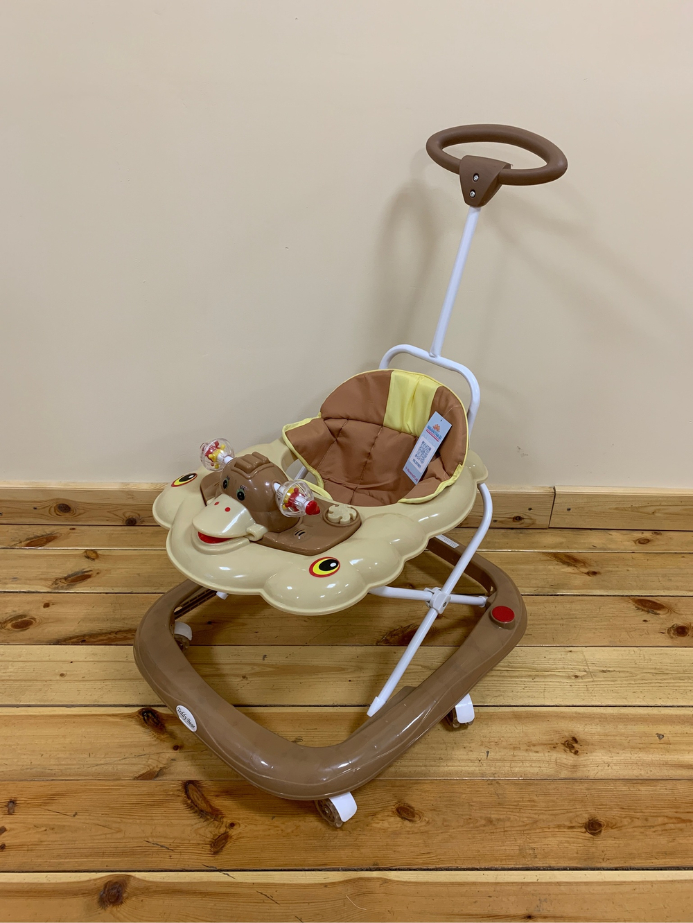 Ходунки SBL 5301 T1 (Teddy Bear), коричневый (силиконовые колеса)