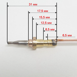Термопара-газконтроль для Whirlpool (Вирпул) 480121101065, 481010566198, 481010566187, 481213838004, 481913838109, 481213838039, 481213838003