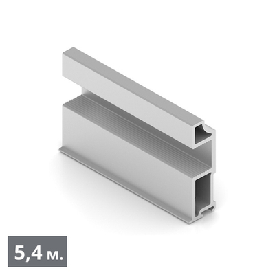 Вертикальный профиль SLIMLINE (5,40 м) хром матовый