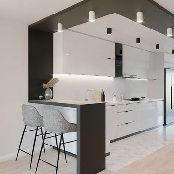 Накладной светодиодный светильник 25032/LED черный Cors Elektrostandard