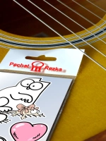 Стикеры - Кот с мышкой и шариком