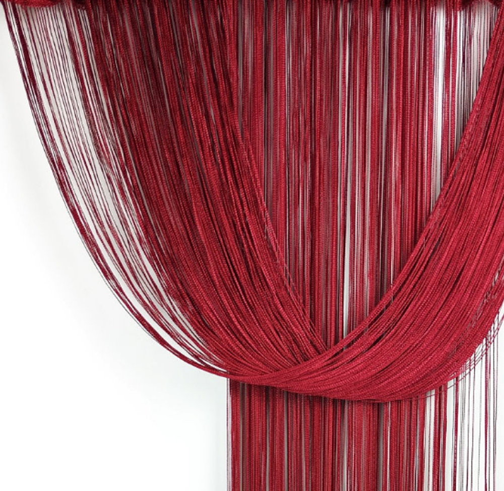 Кисея плотная однотонная - бордовая, 300 х 280 см. Арт.4