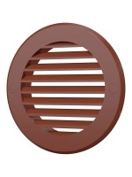 Вентиляционная решетка Era 10РКН терр, пластиковая, с фланцем D 100 мм, D 136 мм