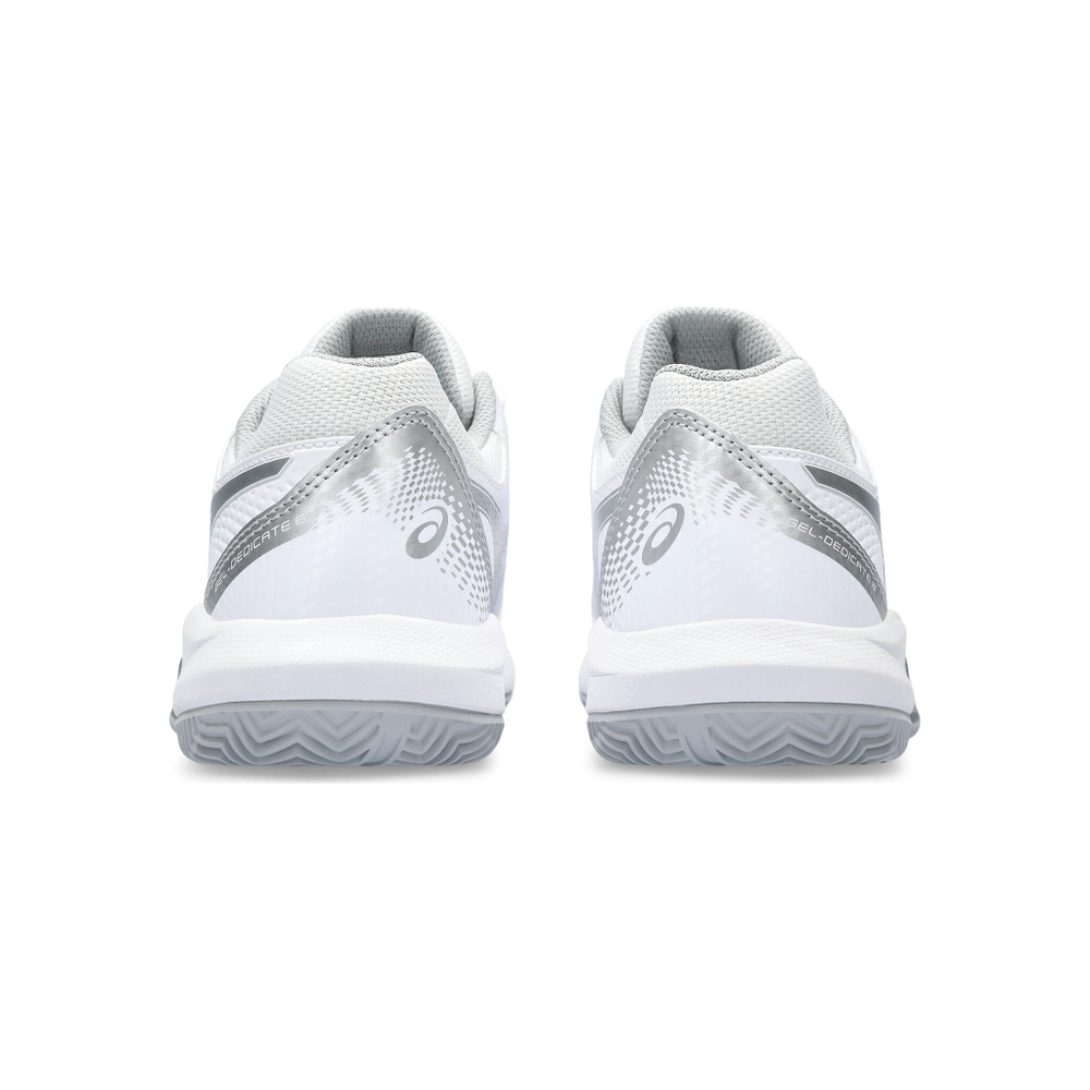 Женские теннисные кроссовки ASICS Gel-Dedicate 8 Clay Court Shoe Women - White, Silver