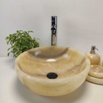 Раковина из оникса Bowl Yellow TinLip BO-61092 40*40*15