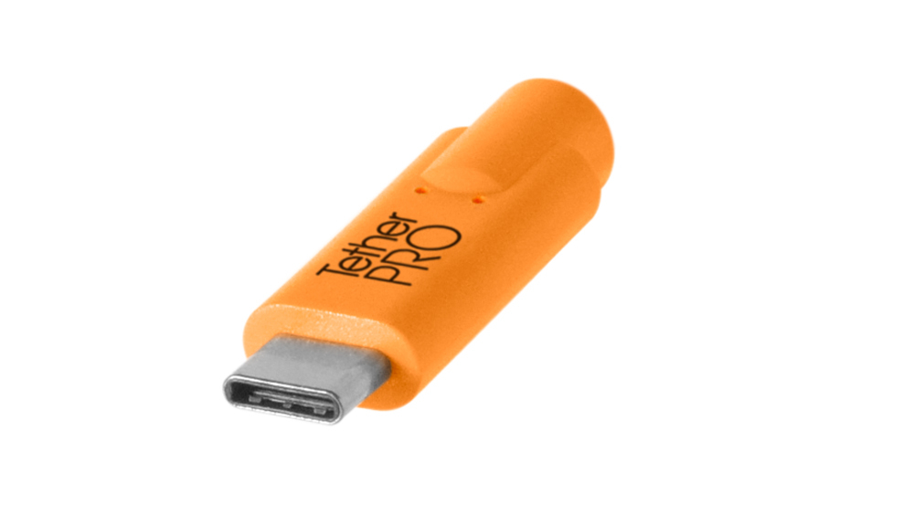 Tether Tools TetherPro USB-C to 3.0 Micro-B Right Angle 4.6m Orange