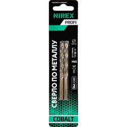 Сверло NIREX Profi по металлу Cobalt 6.5*101 мм NMD0601 (2шт в упак)