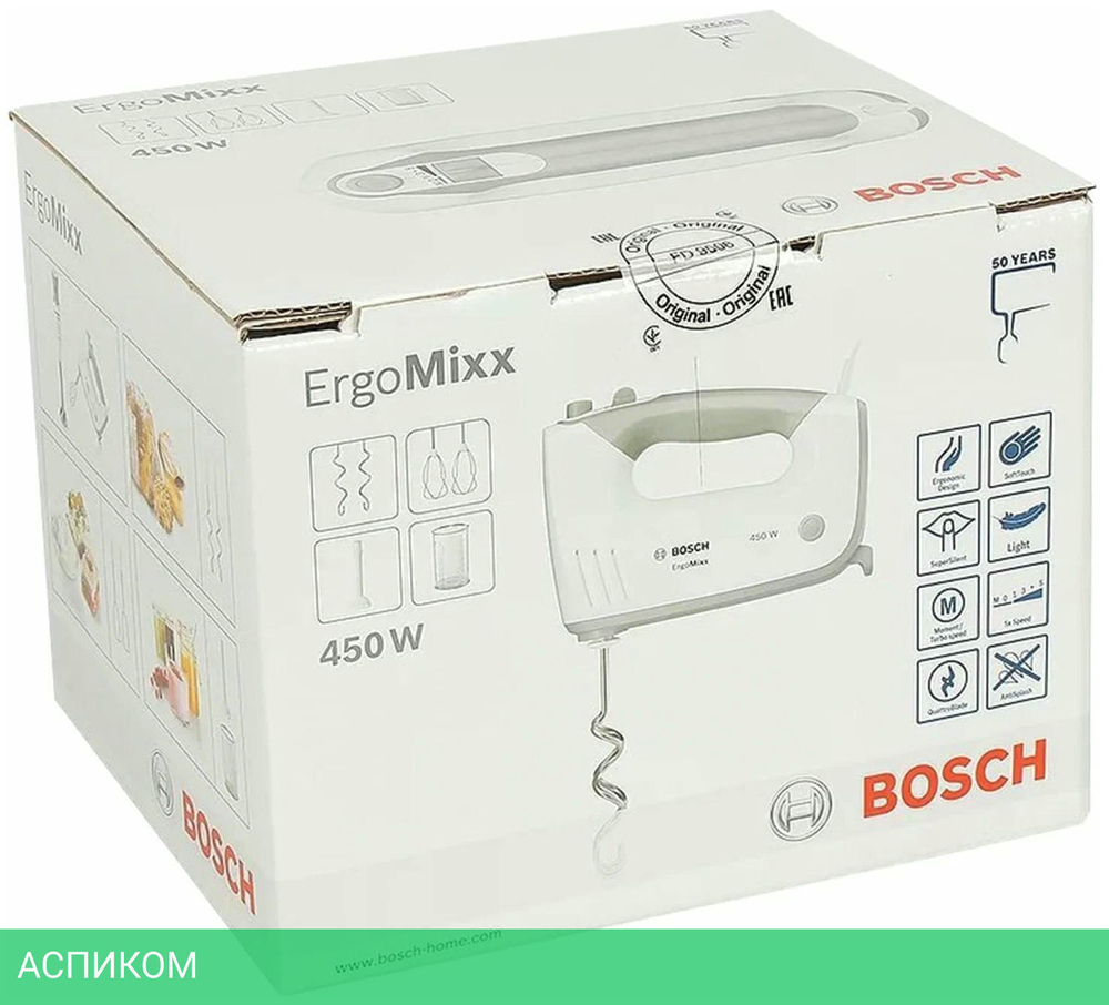 Миксер Bosch MFQ36440 белый