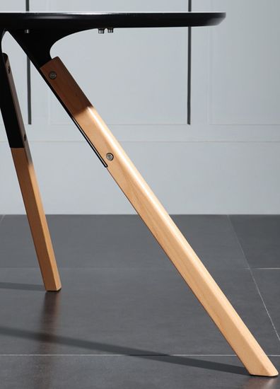 Обеденный стол Arne 100 см меламин черный