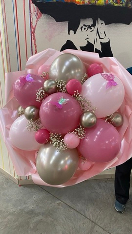 Вау букет в оттенке дикая Роза, размер М