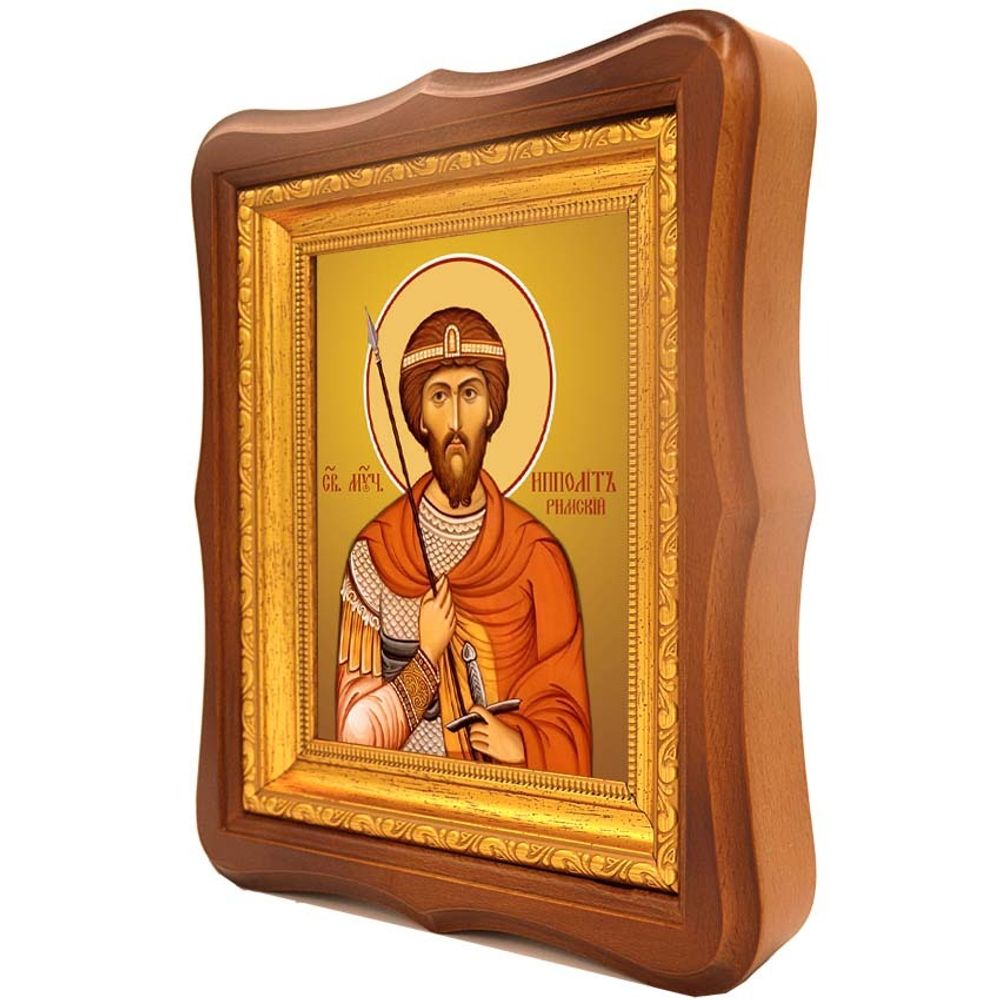 Ипполит Римский святой мученик. Икона на холсте.