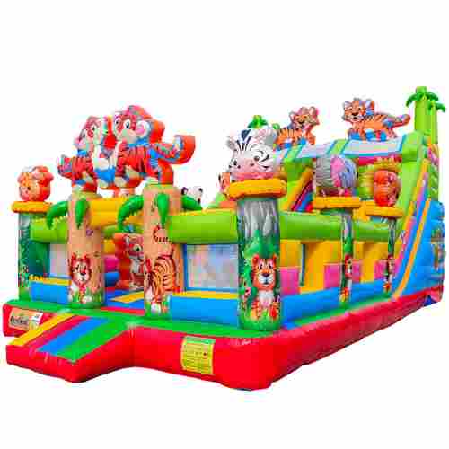 Коммерческий надувной батут «Тигриная страна», 9*5*5 м.