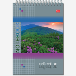 Блокнот формат А5 80 листов на металлическом гребне "Природа"