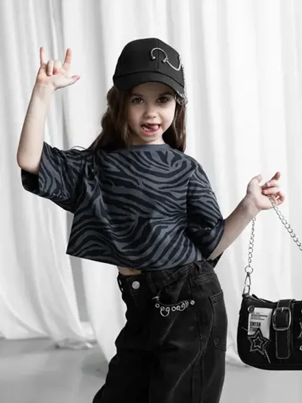 Футболка для девочки подростка оверсайз