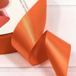 Лента Атласная 3,8см х 110м Полиэстер класс А (Оранжевый)
