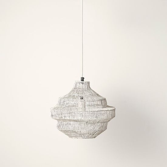 Светильник подвесной vinger, D34х35 см, бежевый