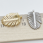 Подвеска Пальмовый лист, цвет золото, размер 20*13 мм, цена за 1 шт