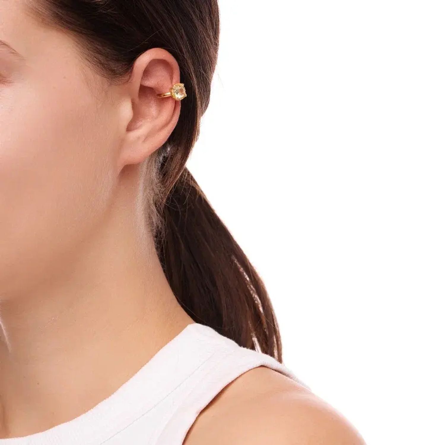 Кафф Hefty Cuff Gold Citrine