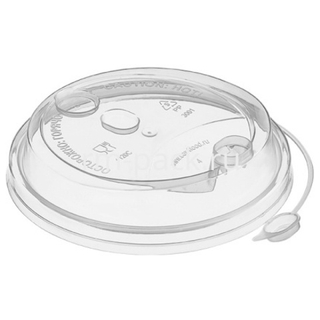 Крышка д/стакана D80мм с закр.питейником ПРОЗРАЧНАЯ ФЛИПТОП /50шт