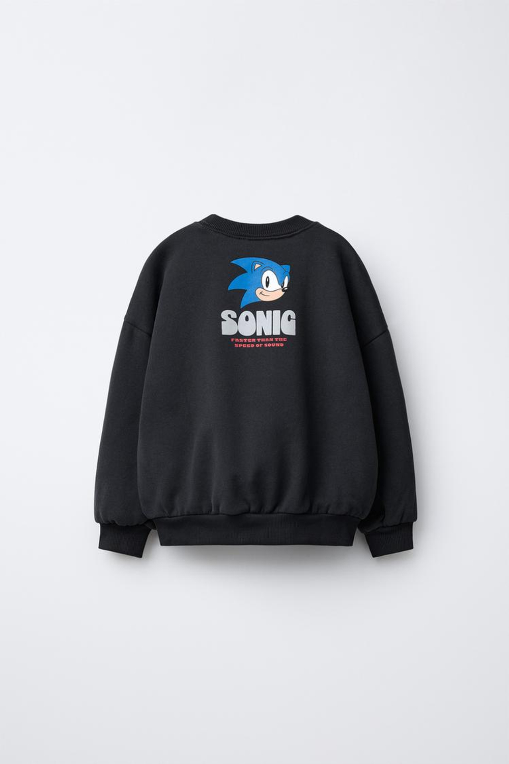 ZARA ТОЛСТОВКА SONIC © SEGA, АНТРАЦИТОВО-СЕРЫЙ