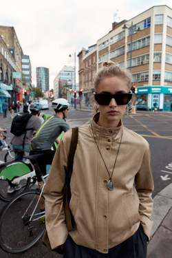 ZARA КУРТКА ИЗ ИСКУССТВЕННОЙ ЗАМШИ, РЫЖЕВАТО-КОРИЧНЕВЫЙ