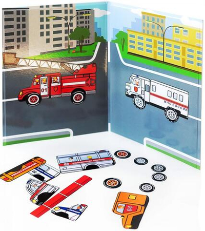 Спецмашинки, магнитная игра