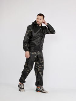 Костюм для активного отдыха Prival Ветровлагозащитный, мужской, кмф Нато тёмный