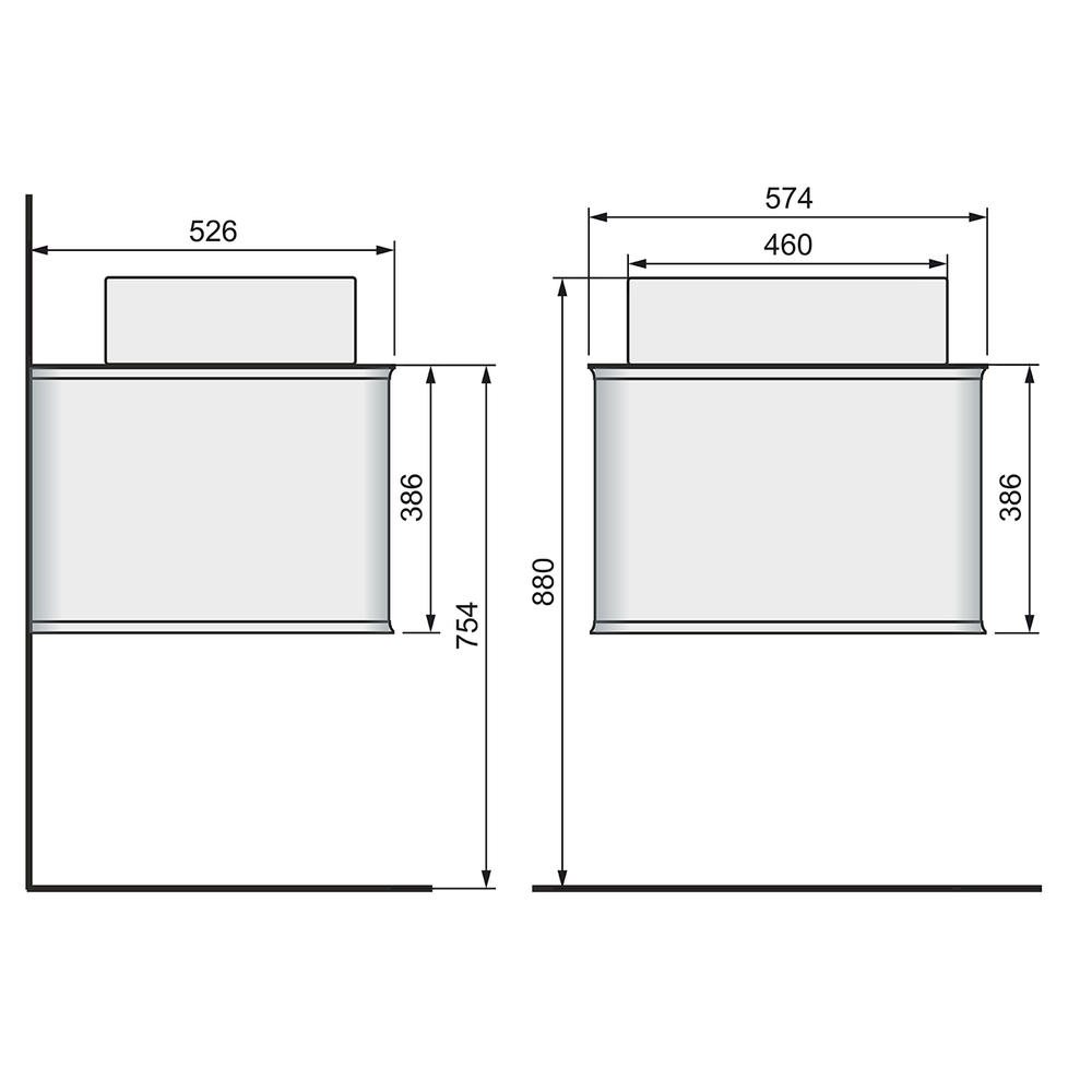 Тумба с раковиной Jorno Pastel 60 см Pas.01.58/P/BL бирюзовый бриз