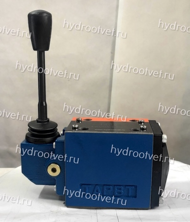 4WMM10D10/F -  Гидрораспределитель Ду 10 с ручным управлением, схема D (574А), возврат - F = фиксатор