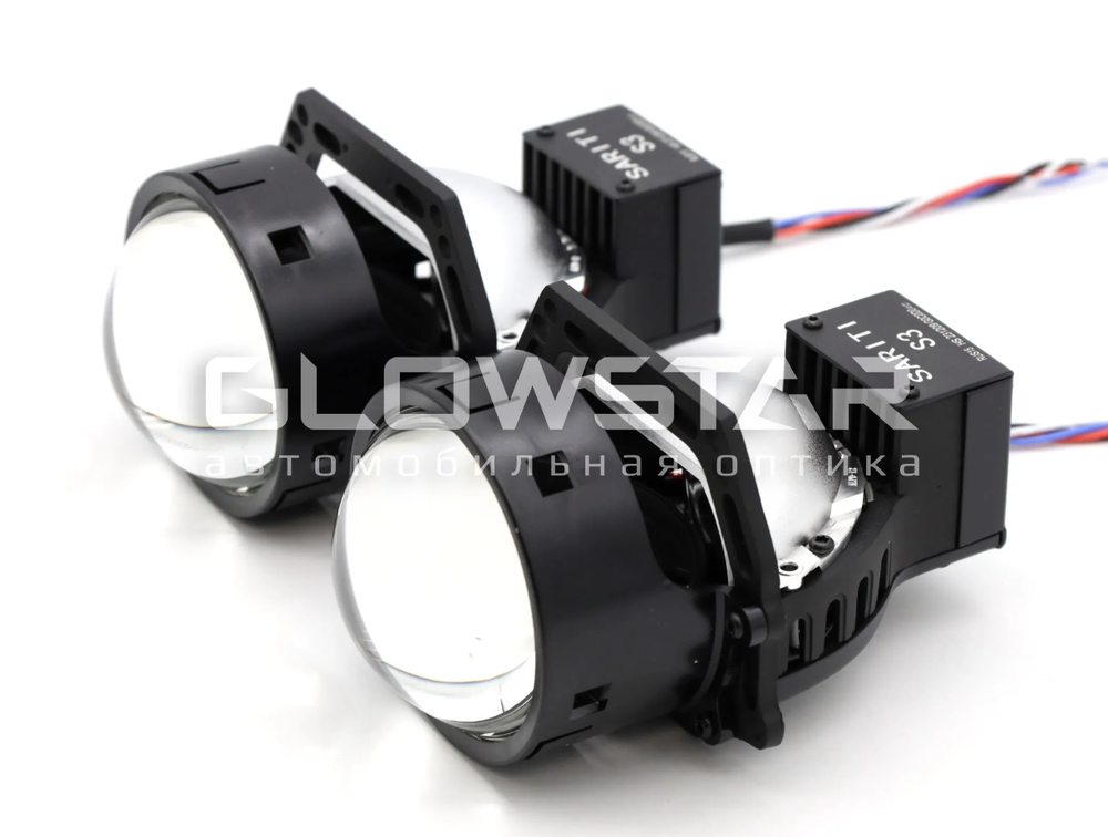 Билед модули Sariti S3 3.0 дюйма, 2 чипа, 5500К, 12V, 54W/62W, крепление 3R (комплект, 2шт)