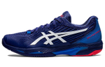 Asics Solution Speed FF 2 comfortable non-slip wear-resistant low-top tennis shoes men's blue and white