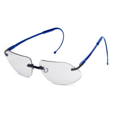 Спорт.очки с синим спорт.заушником