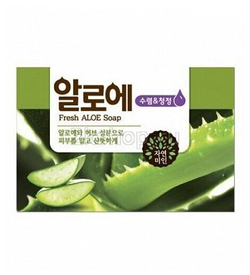 Мыло Mukunghwa Fresh Aloe, для всех типов кожи, с экстрактом алоэ, 100г