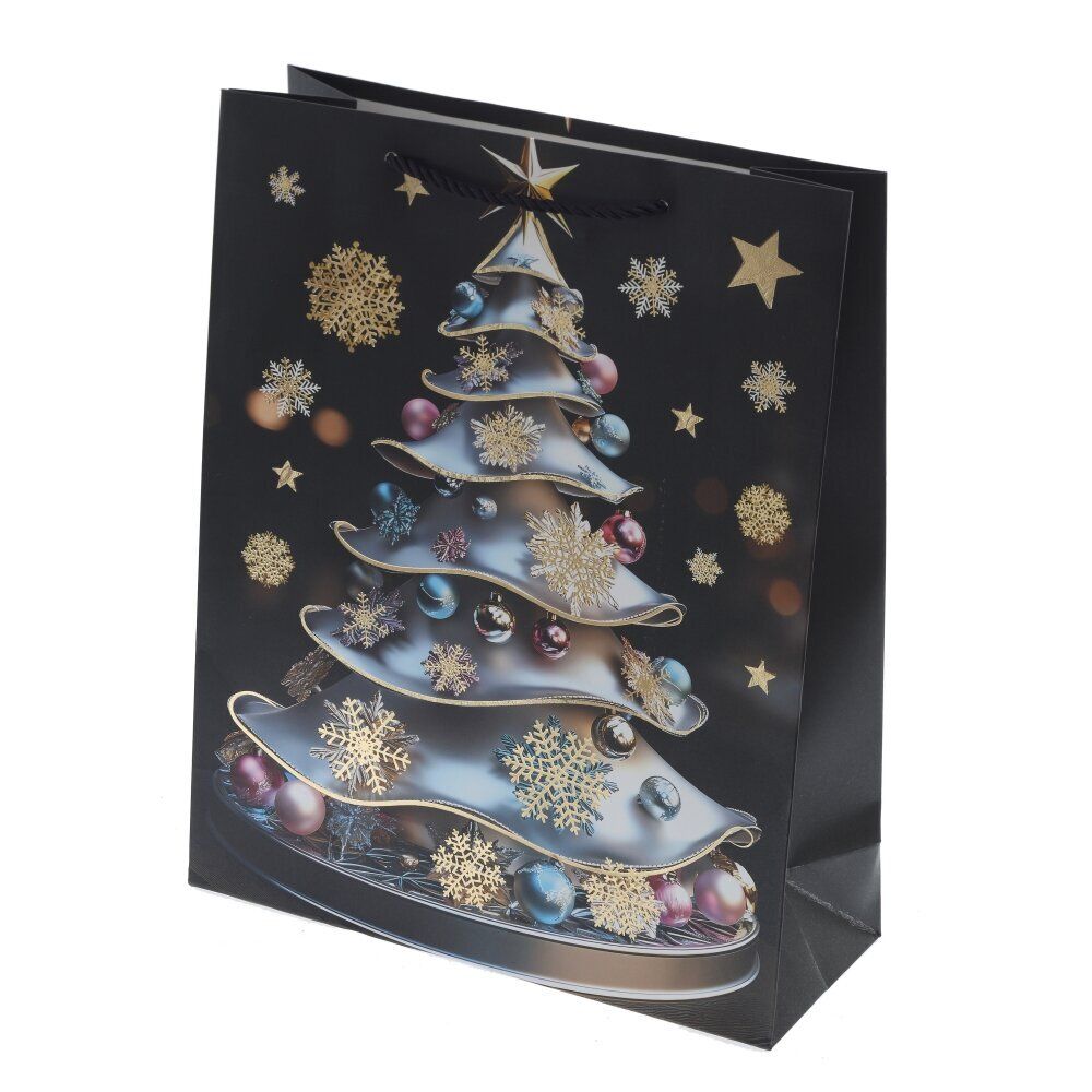 GAEM Пакет подарочный (бумага 210г/м2, блок 12шт), L26 W10 H32 см, 4в.