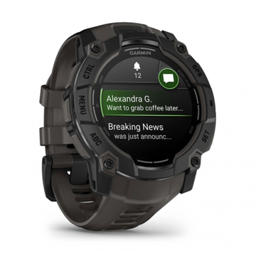 Умные часы Garmin Instinct 3 Amoled 50 mm black with Charcoal Band